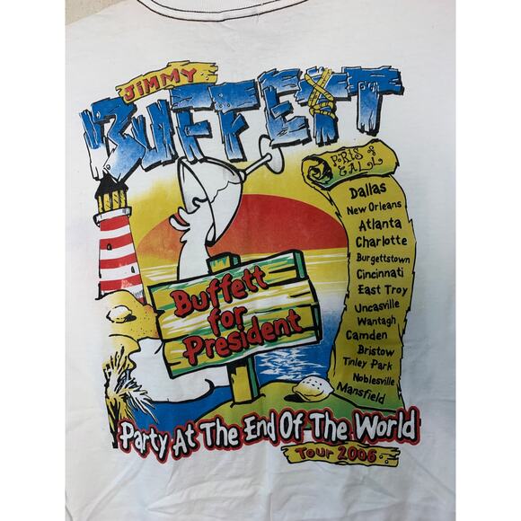 Jimmy Buffett 2006 Concert Tour Margaritaville Pirate Parrot Graphic Shirt XL - Picture 3 of 5